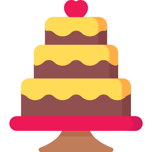 pastel de boda Special Flat icono
