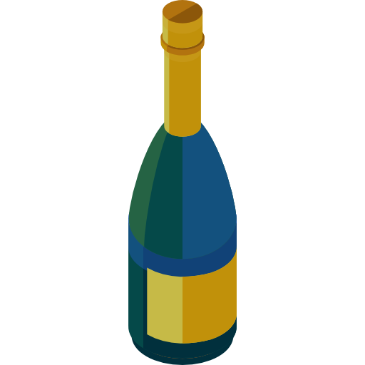 champagne Roundicons Premium Isometric icona