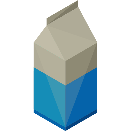 Milk Roundicons Premium Isometric icon
