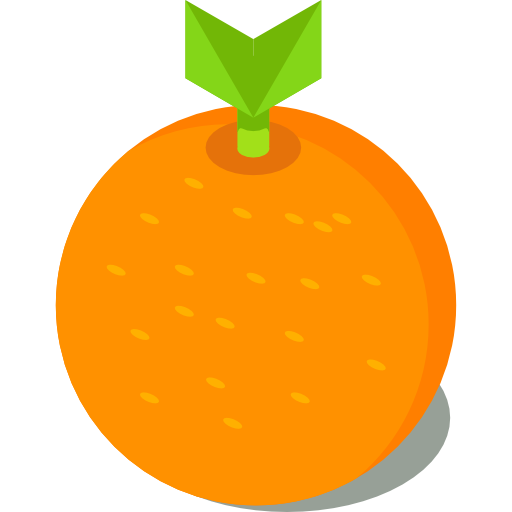 orange Roundicons Premium Isometric Icône