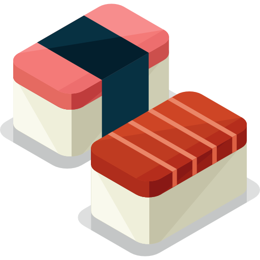 sushi Roundicons Premium Isometric ikona