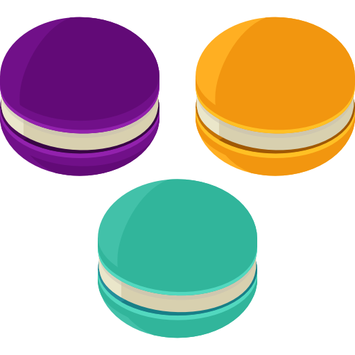 macarons Roundicons Premium Isometric icoon