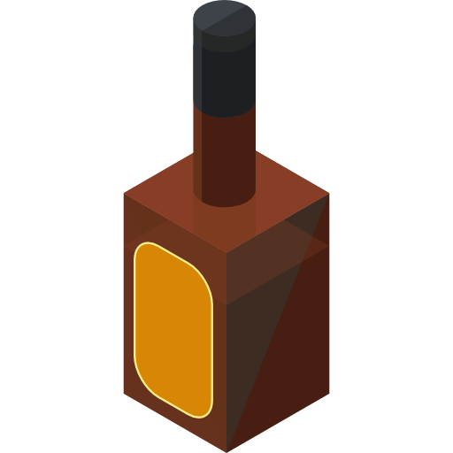 whisky Roundicons Premium Isometric icono