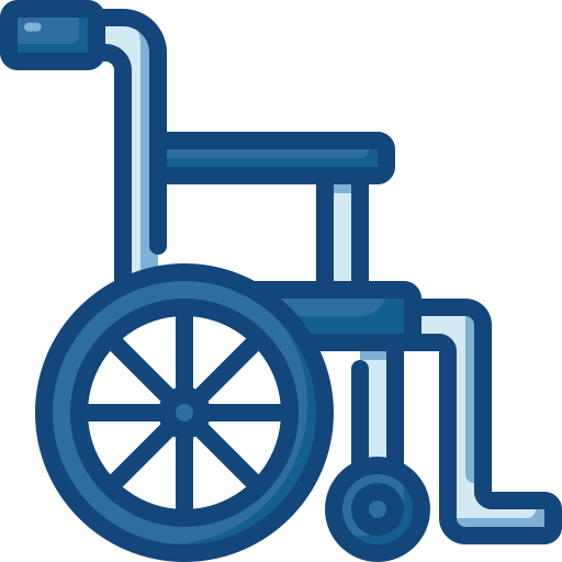 車椅子 Generic Blue icon