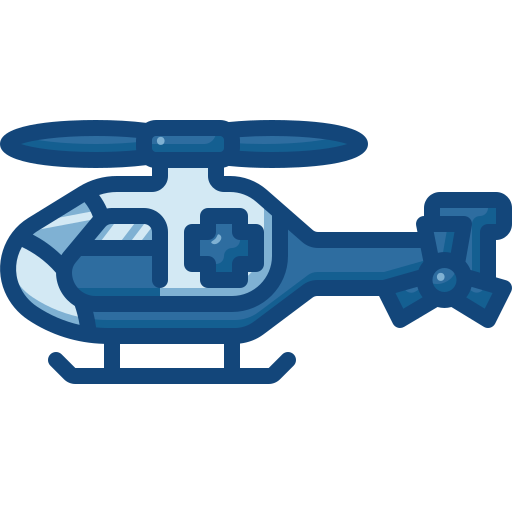 helikopter Generic Blue icoon