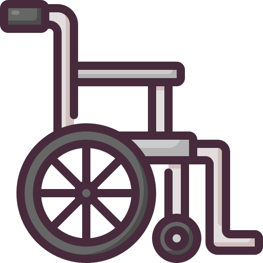 Инвалидное кресло Generic Outline Color иконка