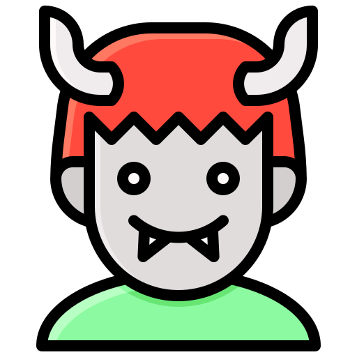 Demon Generic Outline Color icon