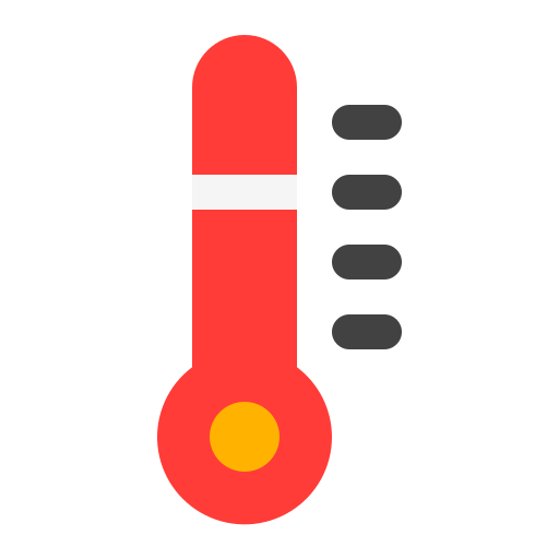 thermomètre Generic Flat Icône