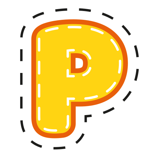 Письмо p Generic Outline Color иконка