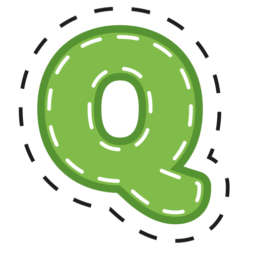 lettera q Generic Outline Color icona