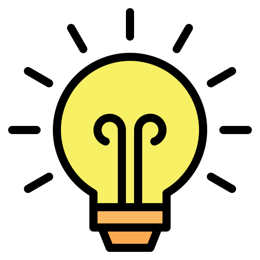 Bulb Generic Outline Color icon
