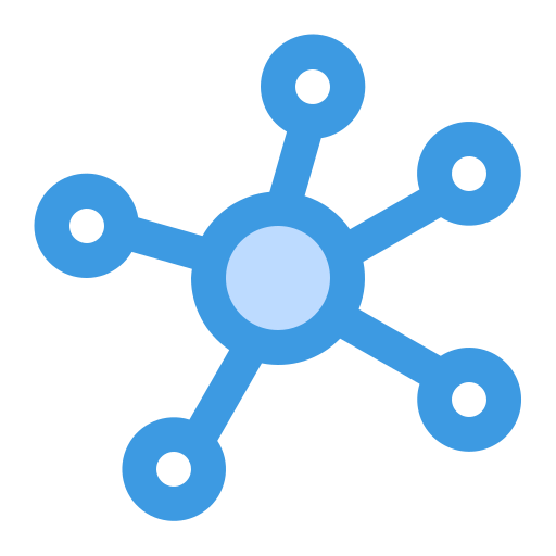 Molecule Generic Blue icon