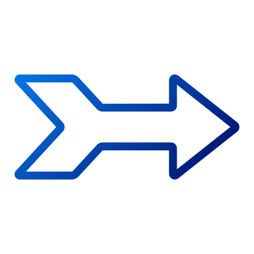 pijl naar rechts Generic Gradient icoon