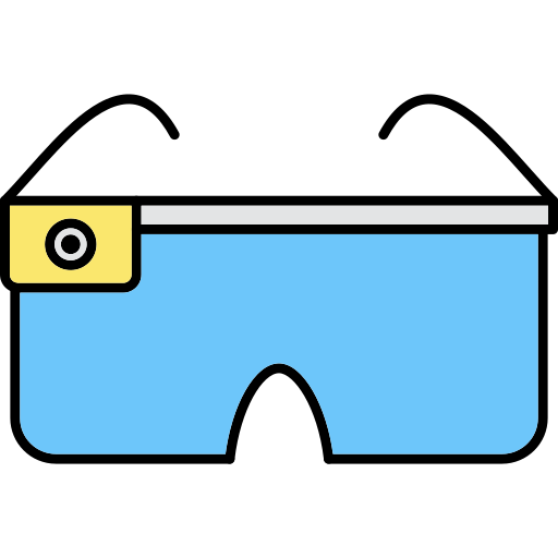 Smart glasses Generic Thin Outline Color icon