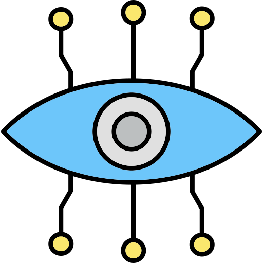 occhio bionico Generic Thin Outline Color icona