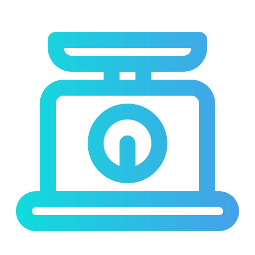 Weight scale Generic Gradient icon