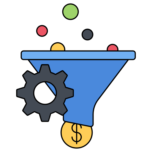 Pay per conversion Generic Thin Outline Color icon