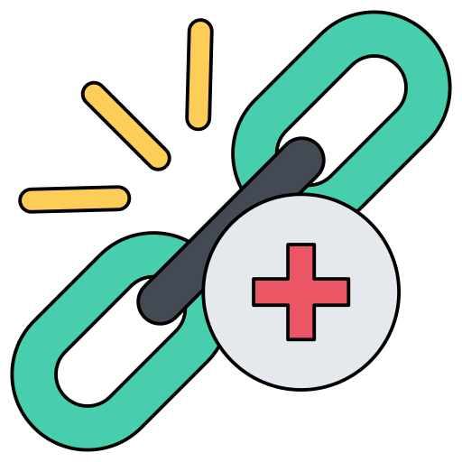 Link building Generic Thin Outline Color icon
