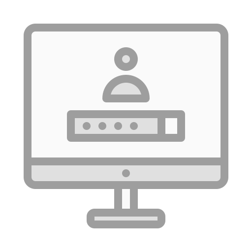 コンピューター Generic Grey icon