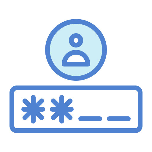 핀 코드 Generic Blue icon