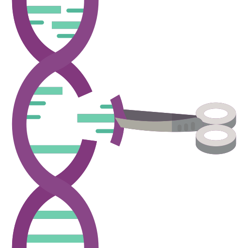 genetische veränderung Amethys Design Flat icon