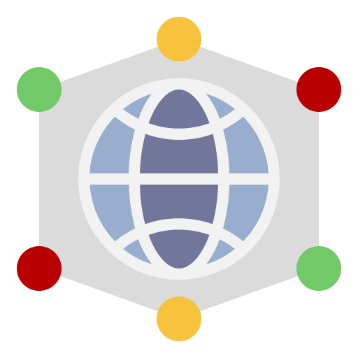 connessione di rete Generic Flat icona