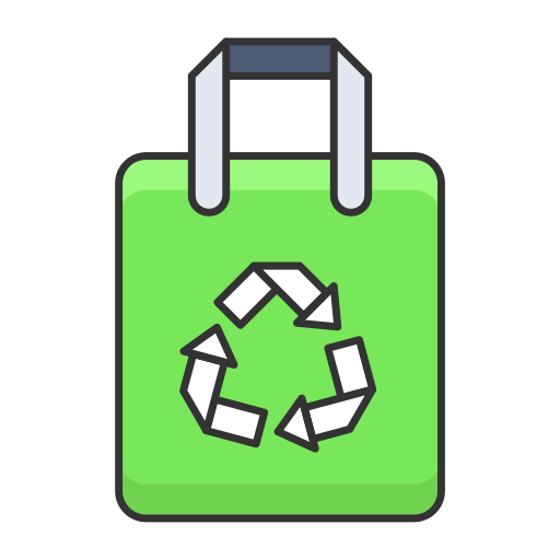 borsa per il riciclaggio Generic Thin Outline Color icona
