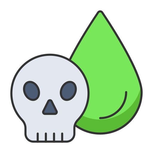 Skull Generic Thin Outline Color icon