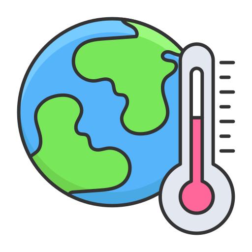 die globale erwärmung Generic Thin Outline Color icon