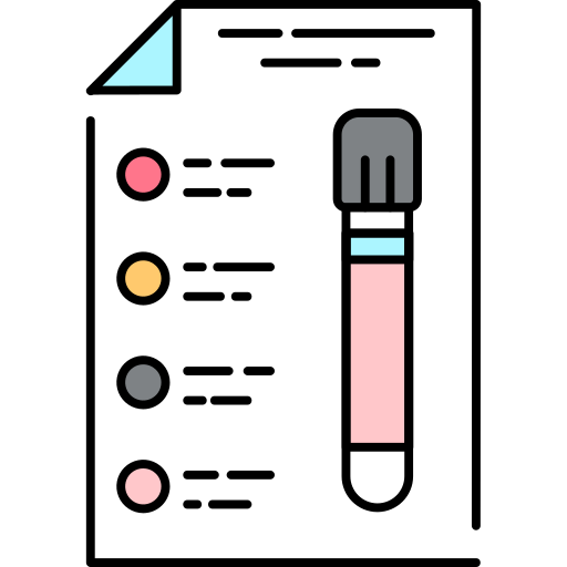 Medical test Generic Thin Outline Color icon