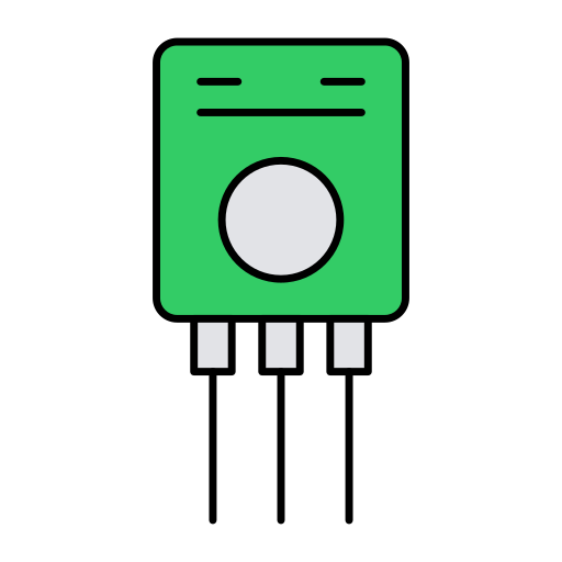 Diode Generic Thin Outline Color icon