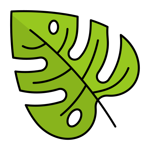 Monstera Generic Thin Outline Color icon