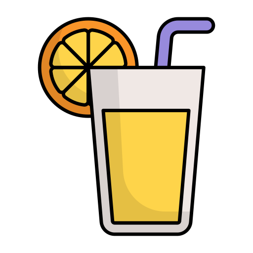 Лимонный сок Generic Thin Outline Color иконка