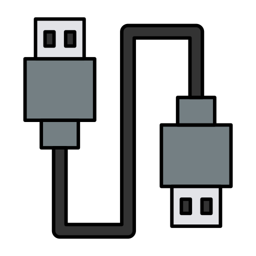 cable de datos Generic Thin Outline Color icono