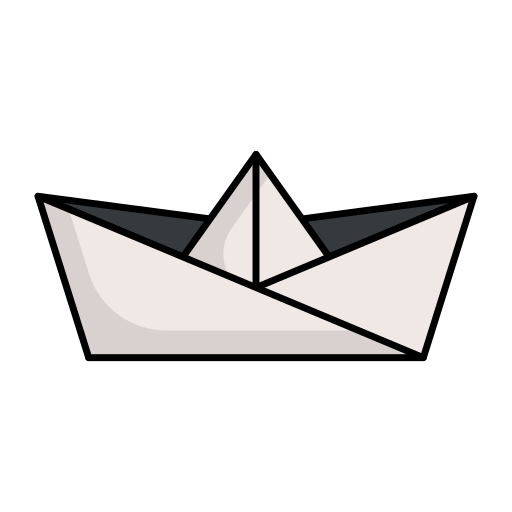 barco de papel Generic Thin Outline Color icono