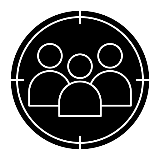 public cible Generic Glyph Icône