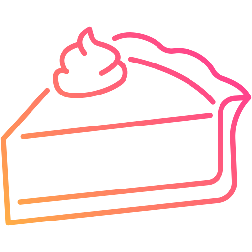 pastel de calabaza Generic Gradient icono