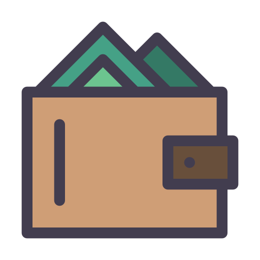 財布 Generic Outline Color icon