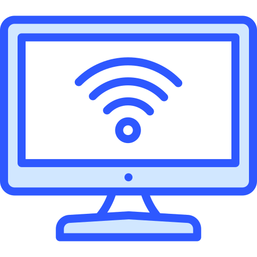 wifi verbindung Generic Blue icon