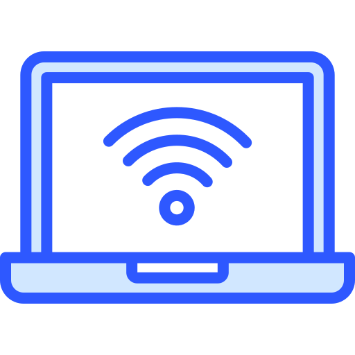 conexión wifi Generic Blue icono