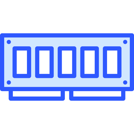 ram-geheugen Generic Blue icoon