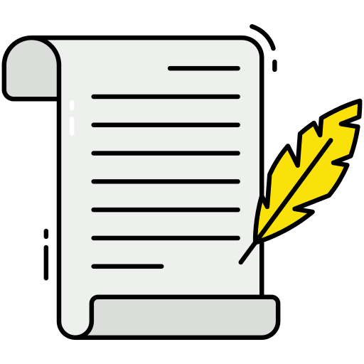 Poetry Generic Thin Outline Color icon