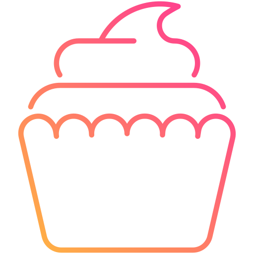 Cupcake Generic Gradient icon