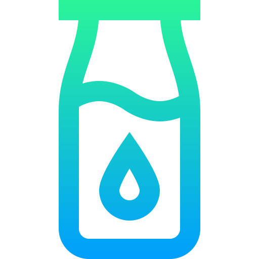 botella de leche Super Basic Straight Gradient icono