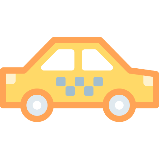 taxi Detailed color Lineal color icon