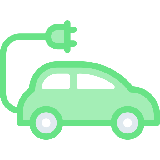 coche eléctrico Detailed color Lineal color icono