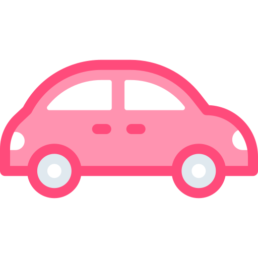 車 Detailed color Lineal color icon
