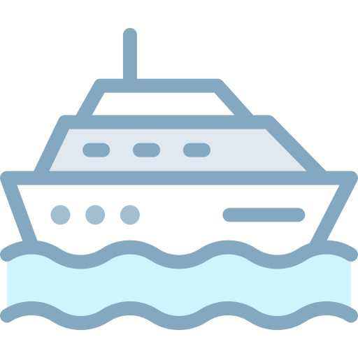 船 Detailed color Lineal color icon