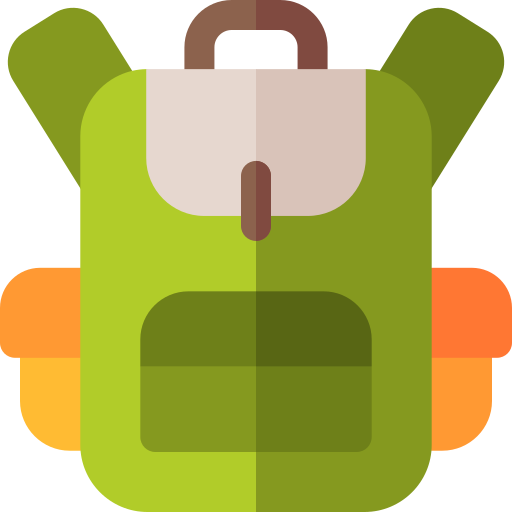 rucksack Basic Rounded Flat icon