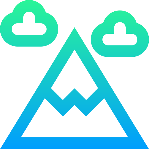 montaña Super Basic Straight Gradient icono